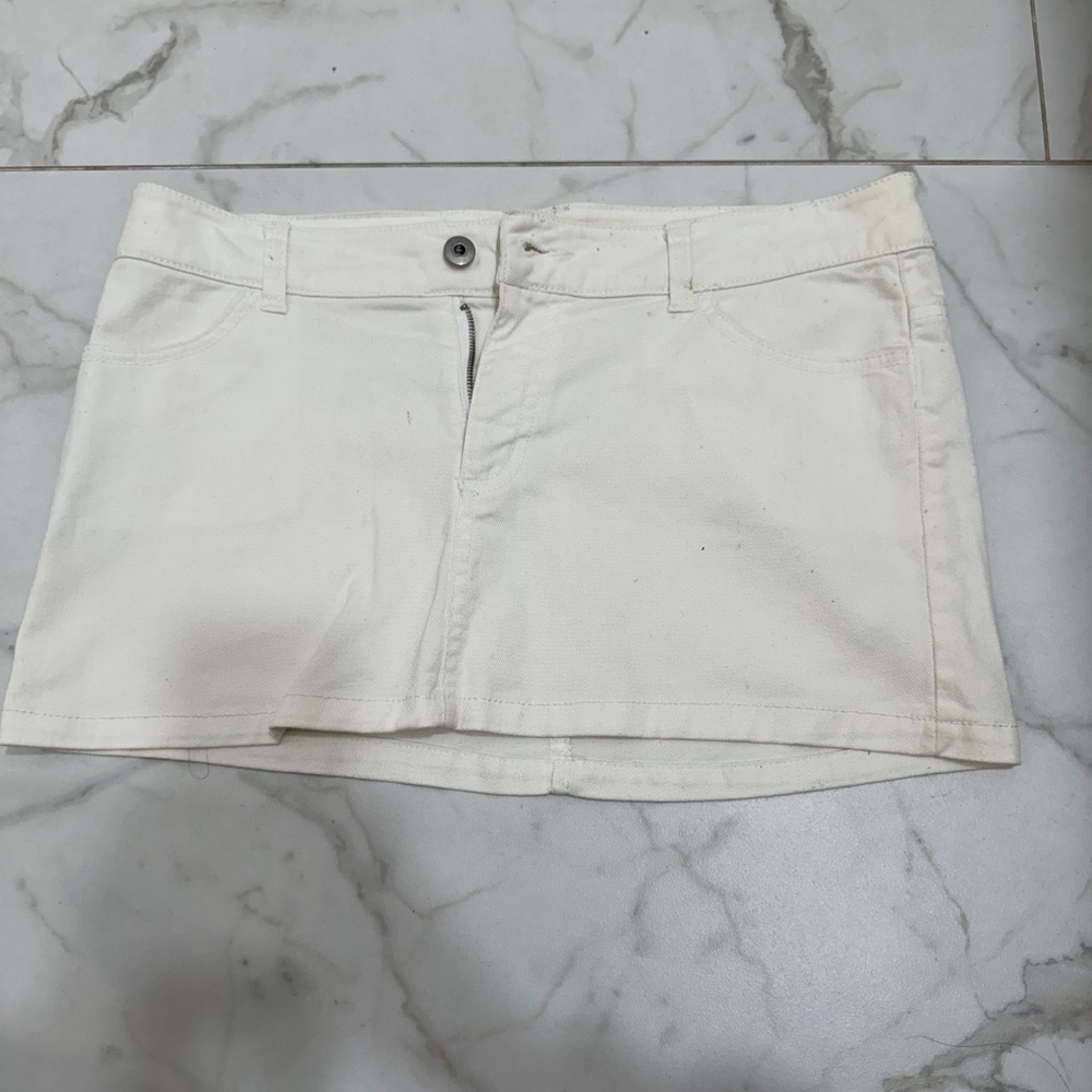Women's XXI White Jean skirt
